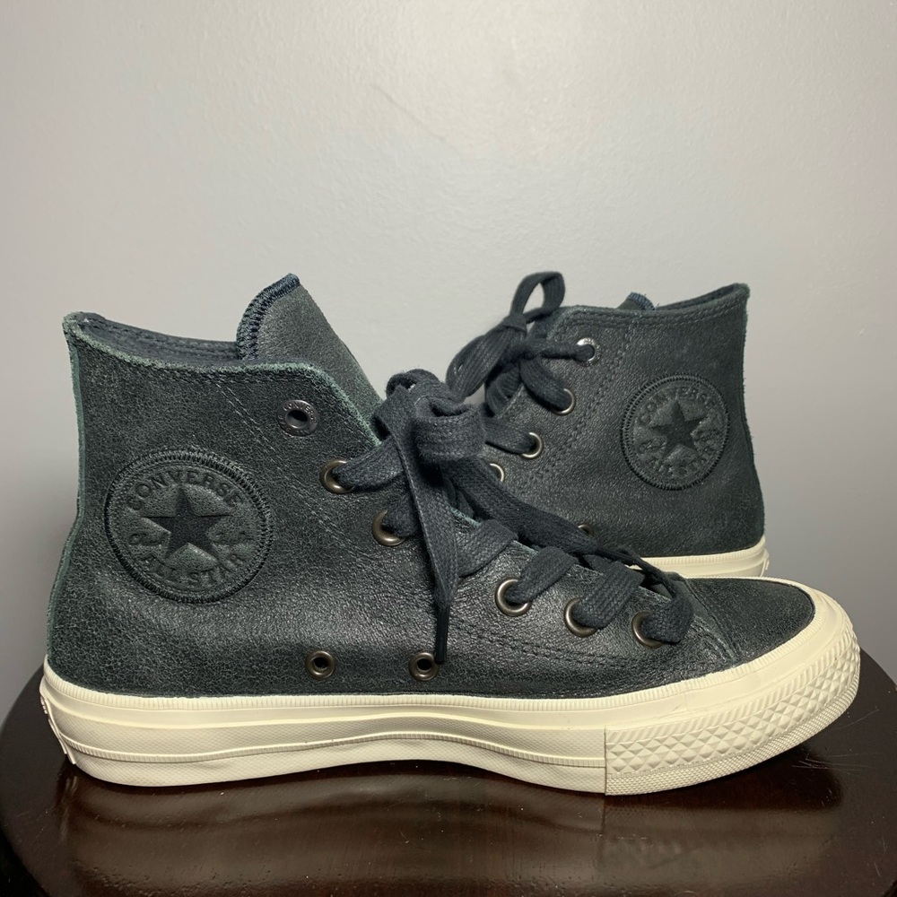 Converse x John Varvatos black leather high tops
